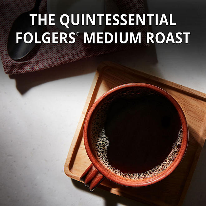 Folgers Classic Roast Ground Coffee, 43 oz