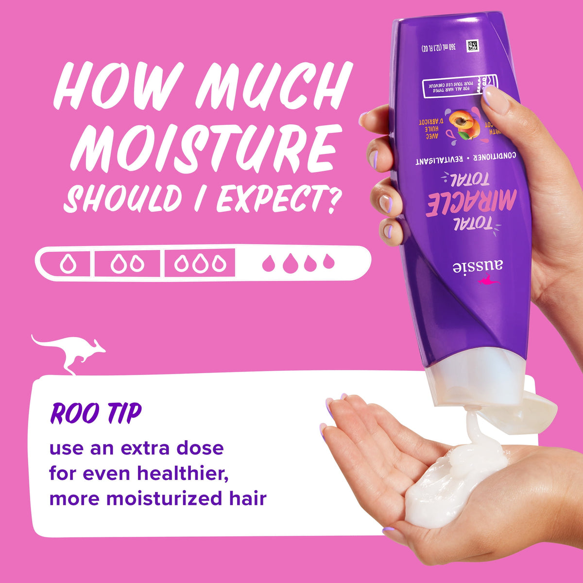 Aussie Total Miracle Conditioner for Damaged Hair, 12.1 fl oz