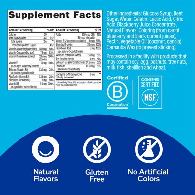 OLLY Men's Multivitamin Gummy, Blackberry Flavor, 200 ea