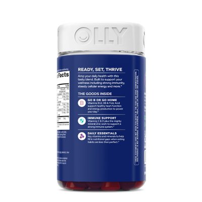 OLLY Men's Multivitamin Gummy, Blackberry Flavor, 200 ea