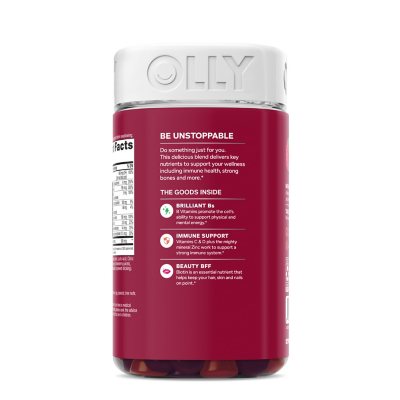 OLLY Women's Multi Vitamin Gummies with Biotin, Blissful Berry, 200 ea
