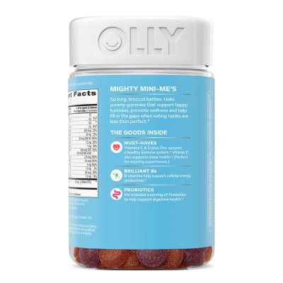 OLLY Kids Multi + Probiotic Yum Berry Punch Vitamin Gummies, 160 ea