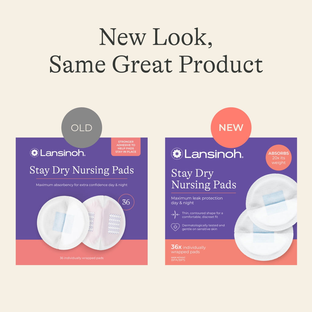 Lansinoh Stay Dry Disposable Nursing Pads for Breastfeeding, 36 Count