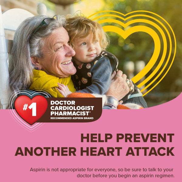 Bayer Chewable Aspirin Regimen Low Dose Pain Reliever Tablets, 81mg, Cherry, 108 Count