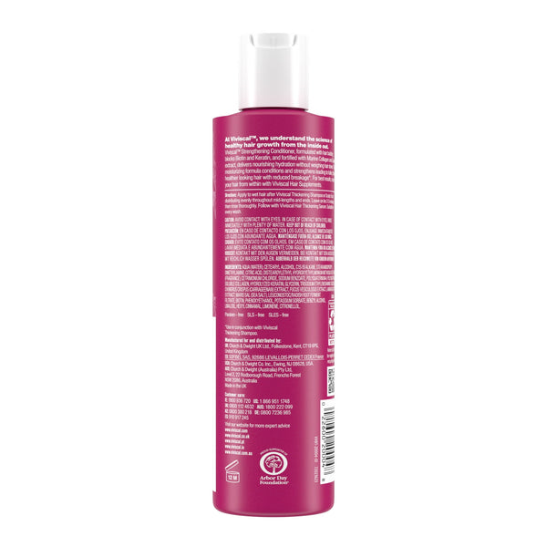 Viviscal Hair Strengthening Conditioner, Moisturizing Formula Conditions and Strengthens, 8.45 fl oz