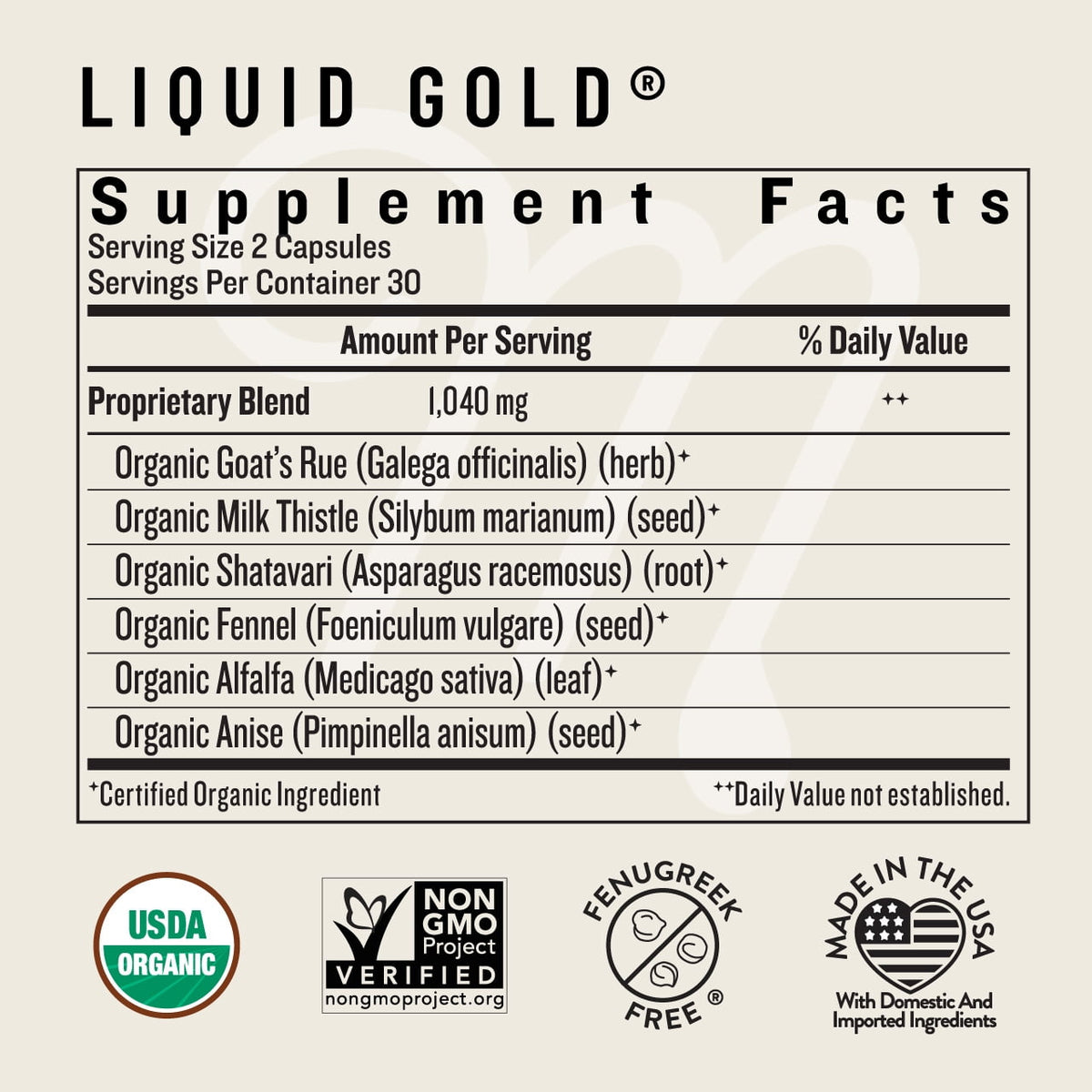 Legendairy Milk Liquid Gold, Lactation Supplement for Increased Milk Production, 60 Count