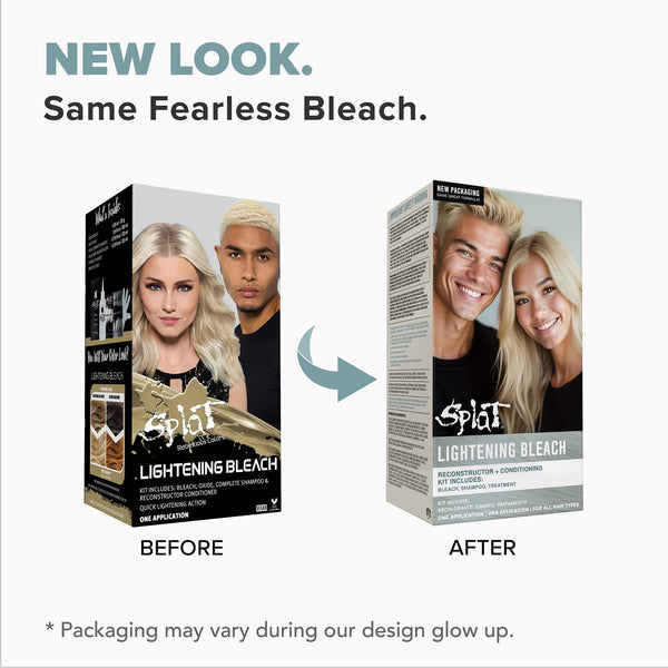 Splat Lightening Bleach, Semi-Permanent Lightening Hair Dye for All Hair Colors