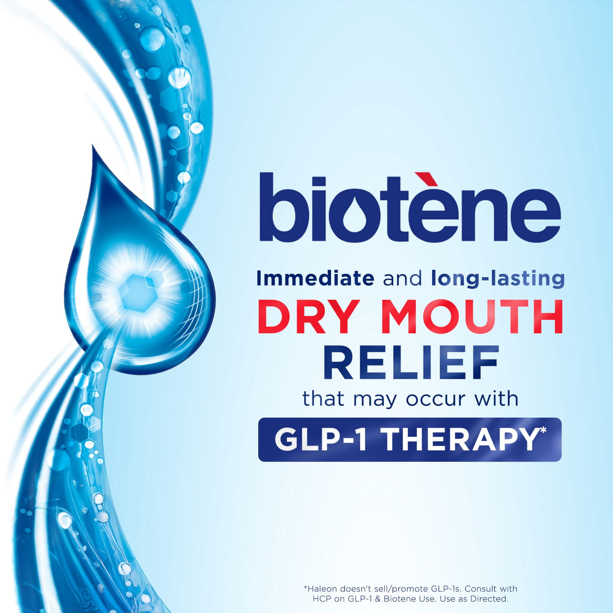Biotene Moisturizing Dry Mouth Oral Rinse Mouthwash, Fresh Mint, 33.8 Fl Oz, for Children and Adults