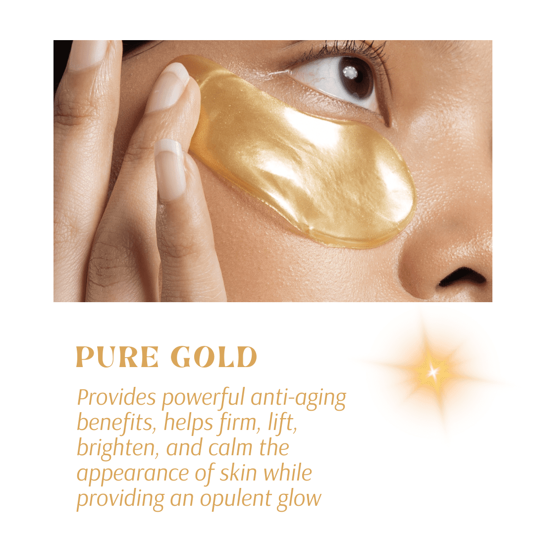 Masque Bar Pure Gold Hydro Gel Eye Patch, 1 pair, Hydrating and Brightening