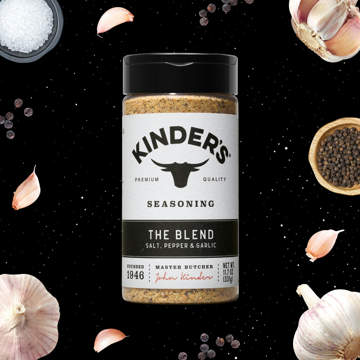 Kinder's The Blend Seasoning with Salt, Pepper, and Garlic, 6.25 oz