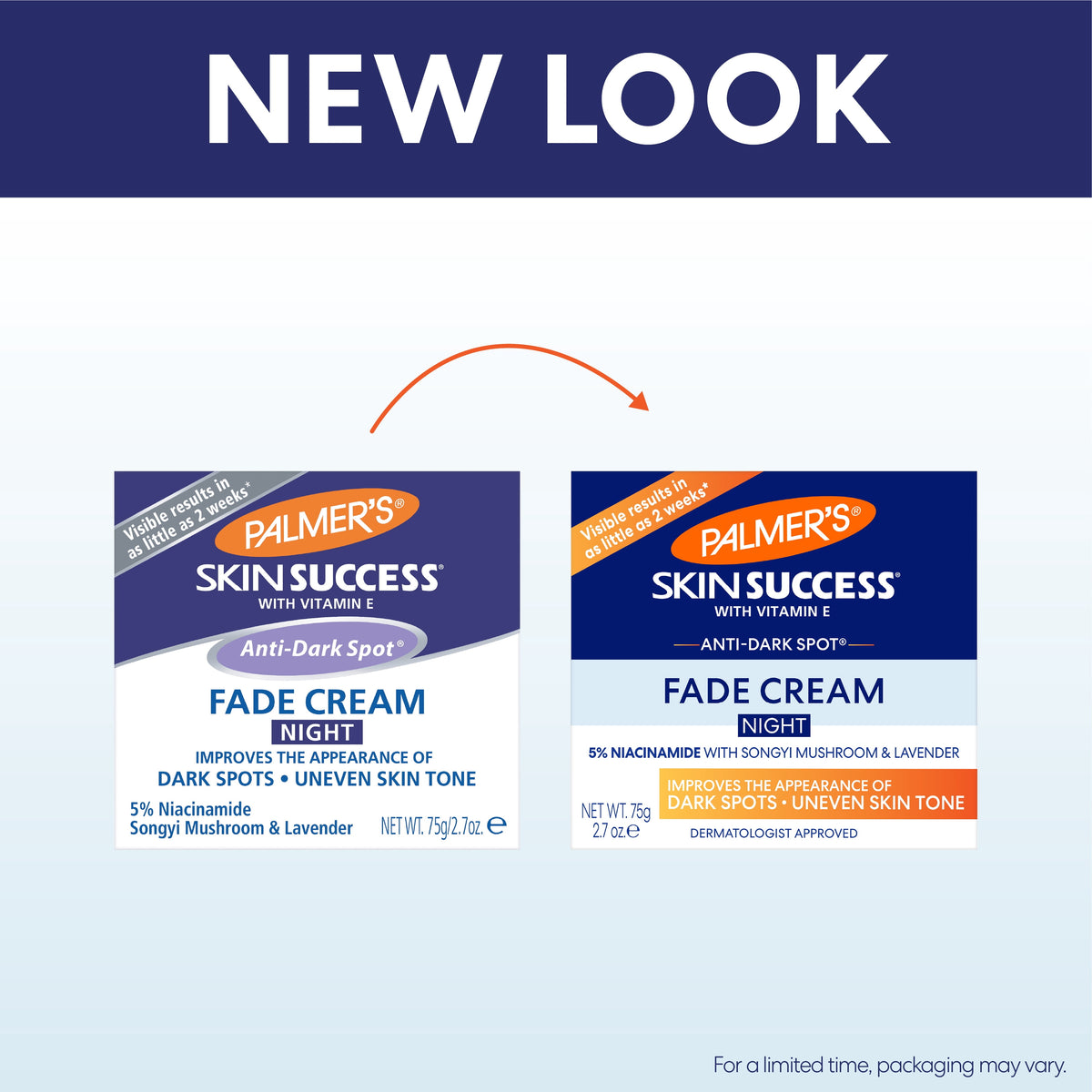 Palmer's Skin Success Anti-Dark Spot Nighttime Fade Cream with Retinol & Niacinamide, Dark Spot Corrector for Face, Night Moisturizer Helps Reduce