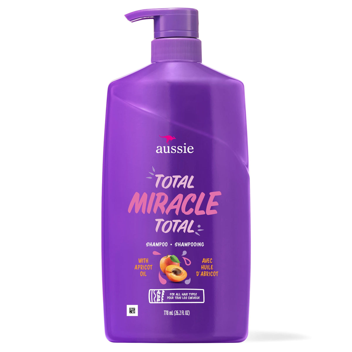 Aussie Total Miracle Shampoo, Paraben Free, for All Hair Types 26.2 fl oz