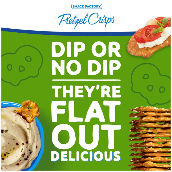 Snack Factory Garlic Parmesan Pretzel Crisps, 14 oz Party Size Bag