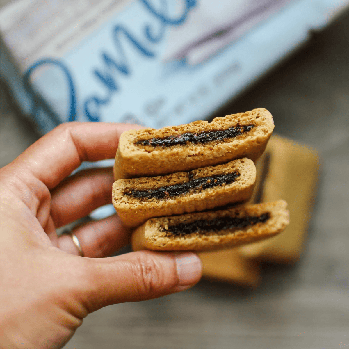 Pamela’s Gluten-Free Figgies & Jammies, Mission Fig, Extra-Large Fig Cookies, 9 oz Package