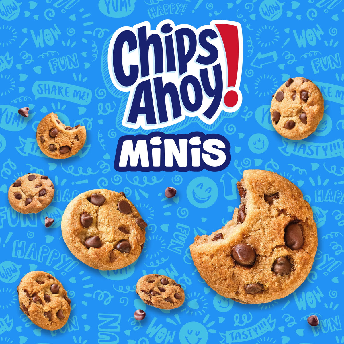 CHIPS AHOY! Minis Original Fudgy Chocolate Chip Cookies, Go-Paks, 3.5 oz Cup