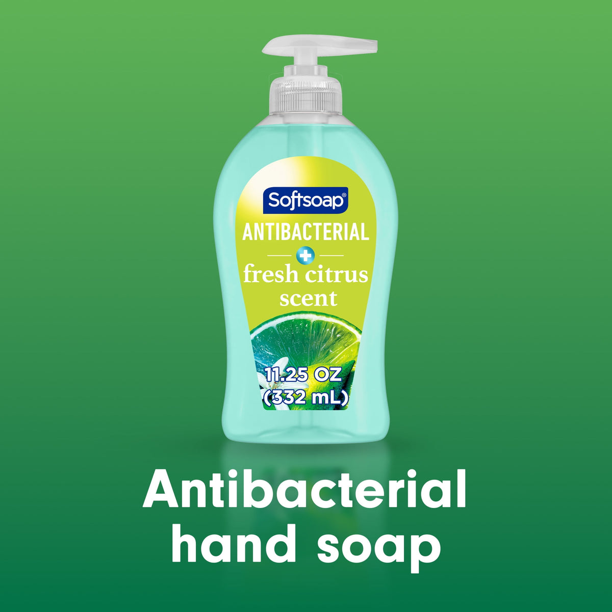 Softsoap Antibacterial Hand Soap, Eliminates 99% of Bacteria, Fresh Citrus Scent, 11.25 fl oz