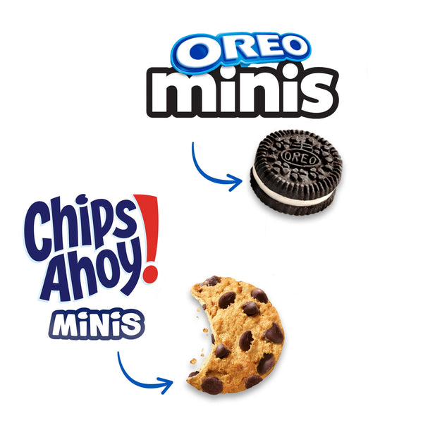Nabisco Crowd Favorites Cookies Variety Pack, OREO Minis & CHIPS AHOY! Minis, 30 Snack Packs