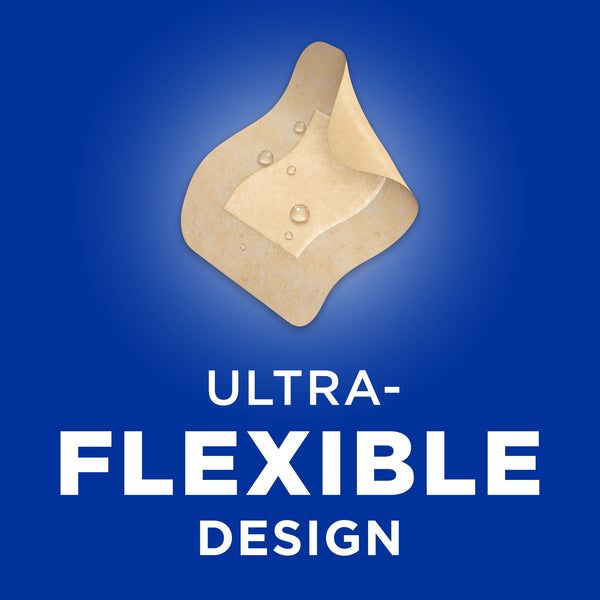BAND-AID Brand Water Block Flex Waterproof Adhesive Pads, Large, 6 Count