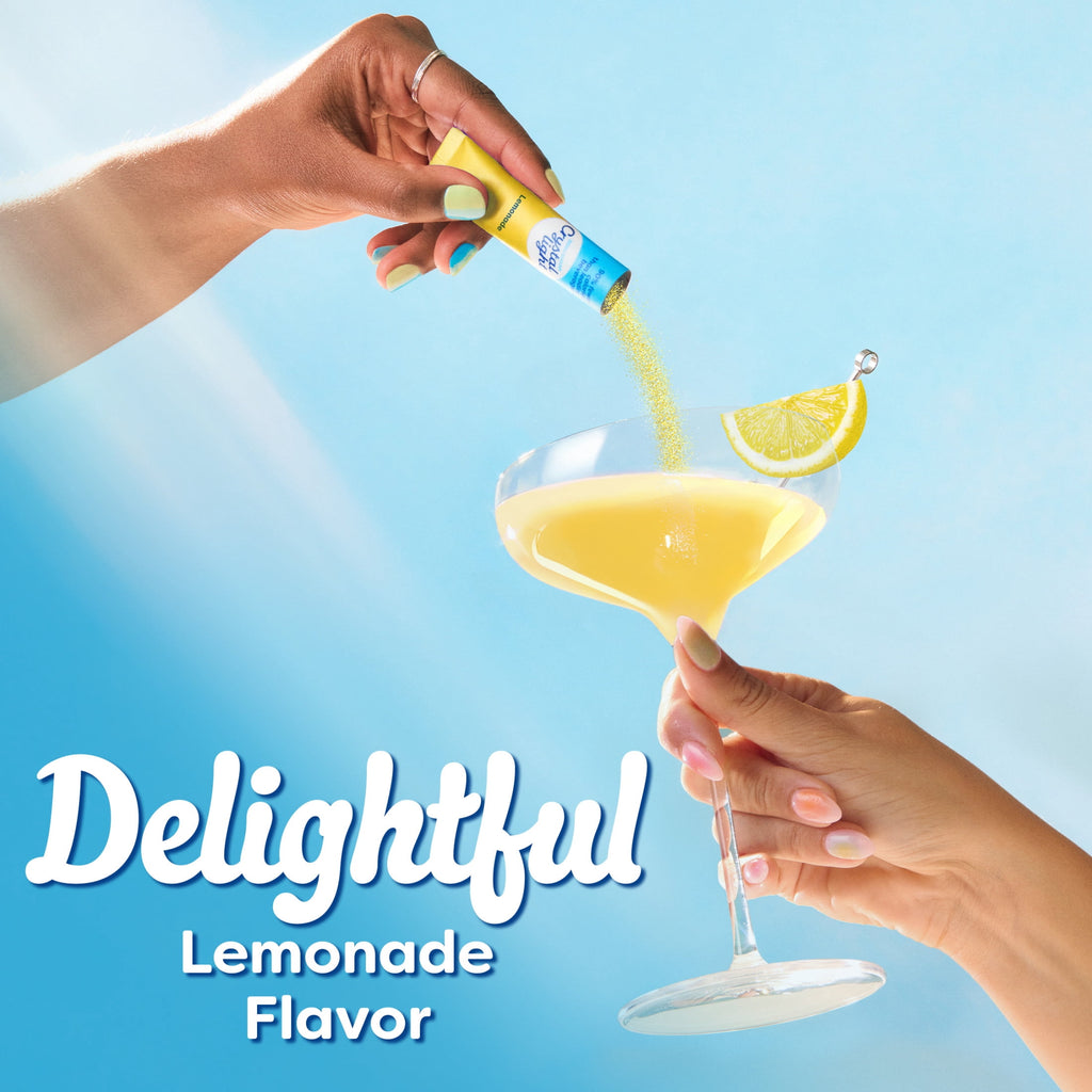Crystal Light Drink Mix, 10 Packets, for Convenient On-the-Go Flavorful Hydration, Lemonade Natural Flavor With Other Natural Flavors, Zero Sugar