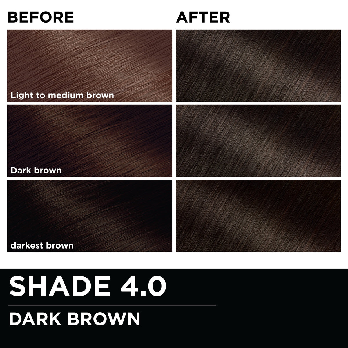 Garnier Olia Oil Powered Permanent Hair Color, 4.0 Dark Brown