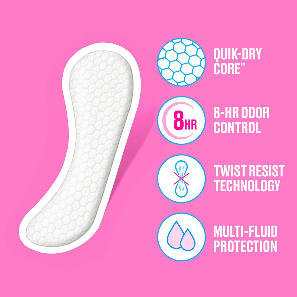 Carefree Panty Liners, Regular, Unscented (54 Count)