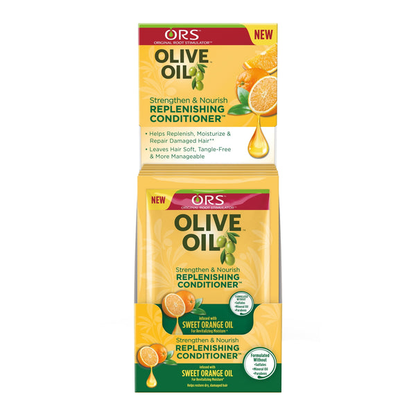 ORS Olive Oil Strengthen & Restore Replenishing Hair Conditioner, All Hair Types, 1.75 fl.oz.