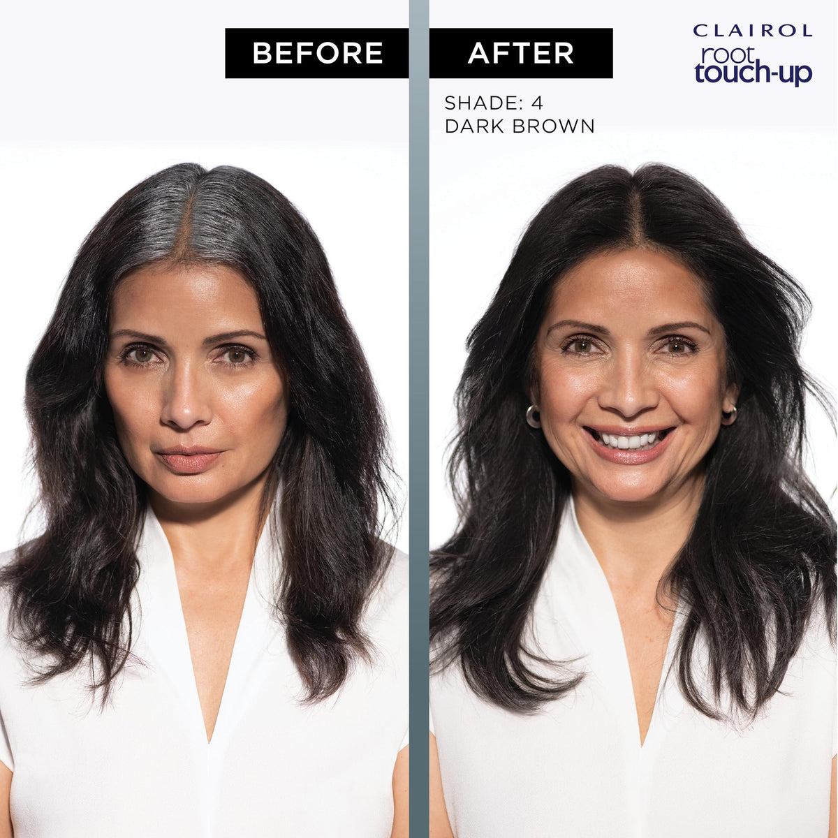 Clairol Root Touch-Up by Nice'n Easy Permanent Hair Dye, 4 Dark Brown, Hair Color, 1 Kit