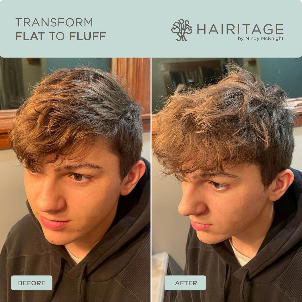Hairitage Magic Dust Volumizing Texture Powder Styling Hair Product for Men & Women, Fluffy Hair, 0.5oz