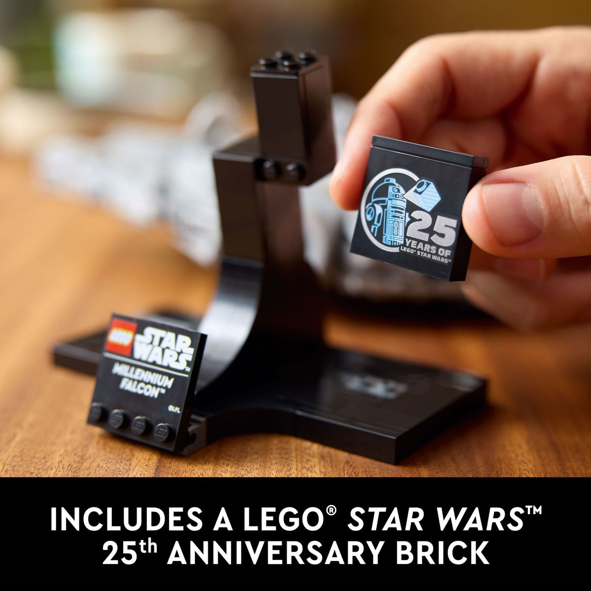 LEGO Star Wars: A New Hope Millennium Falcon 25th Anniversary Buildable Starship Model, Collectible Star Wars Home Décor, Building Set for Adults