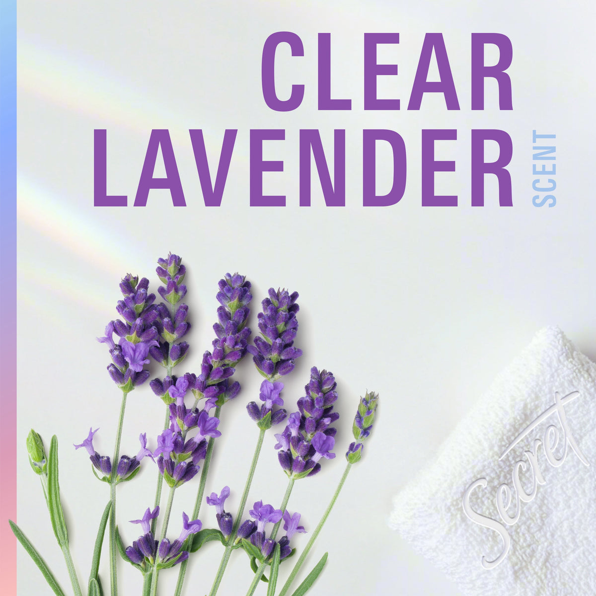 Secret Clinical 100HR Antiperspirant Deodorant, Invisible Solid, Clean Lavender, 2.6oz