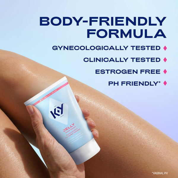K-Y Jelly Personal Lubricant, Water Based Lube For Sexual Wellness, Vaginal Moisturizer, 2 fl oz