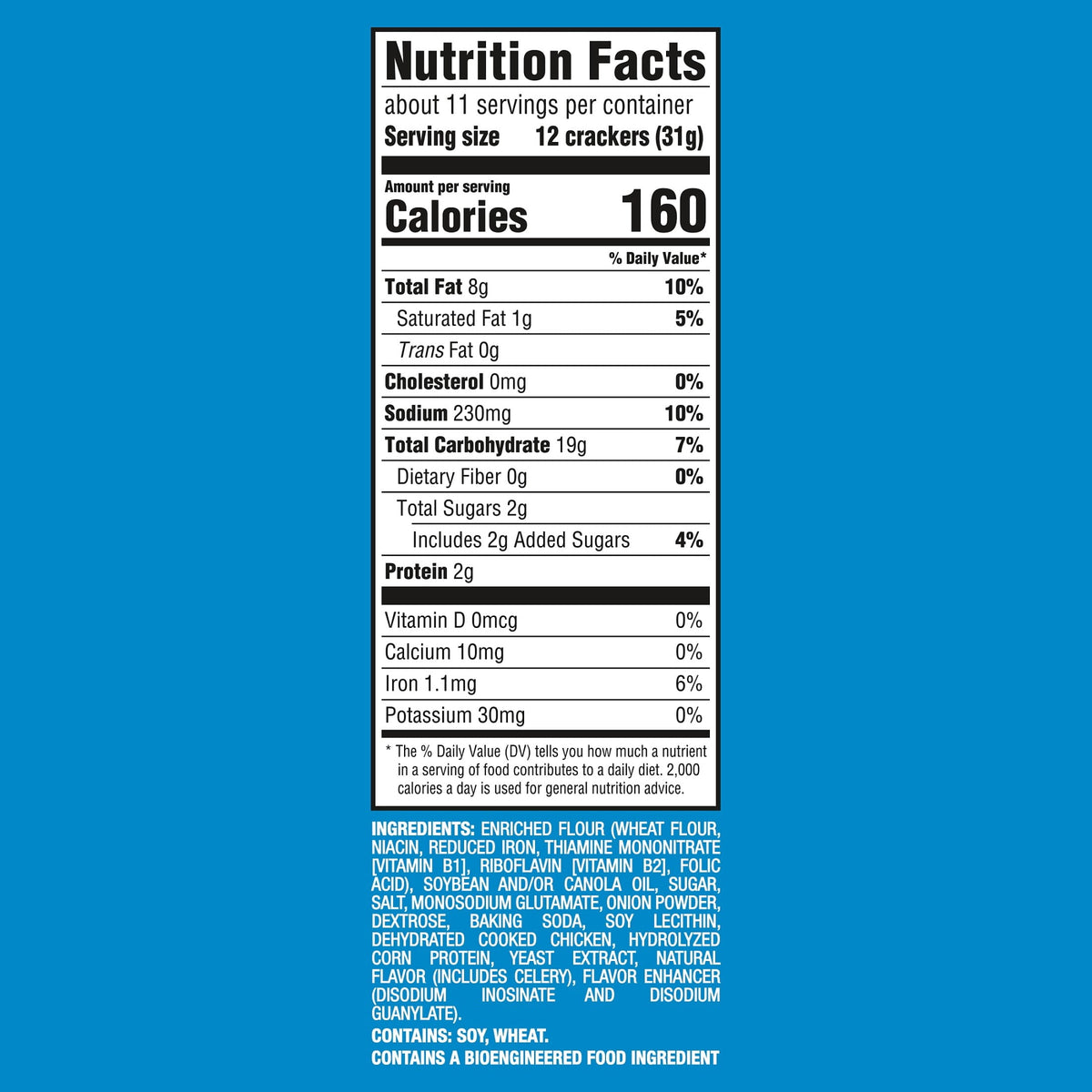 CHICKEN IN A BISKIT Original Baked Snack Crackers, Lunch Snacks, Family Size, 12 oz