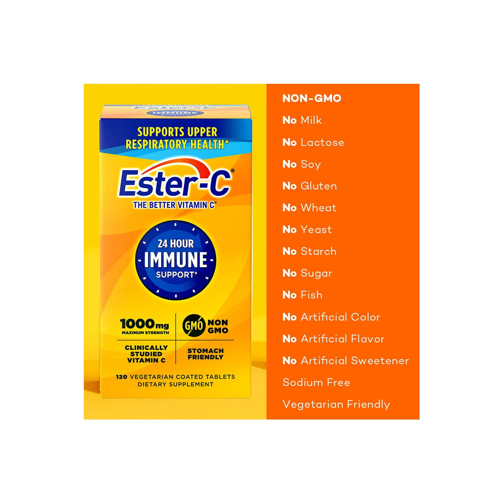 Ester-C Vitamin C, Immune Support Tablets, 1000 Mg, 120 Ct