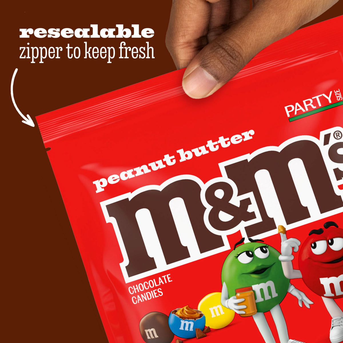 M&M's Peanut Butter Chocolate Movie Night Candy, Party Size, 34 oz Bulk Bag