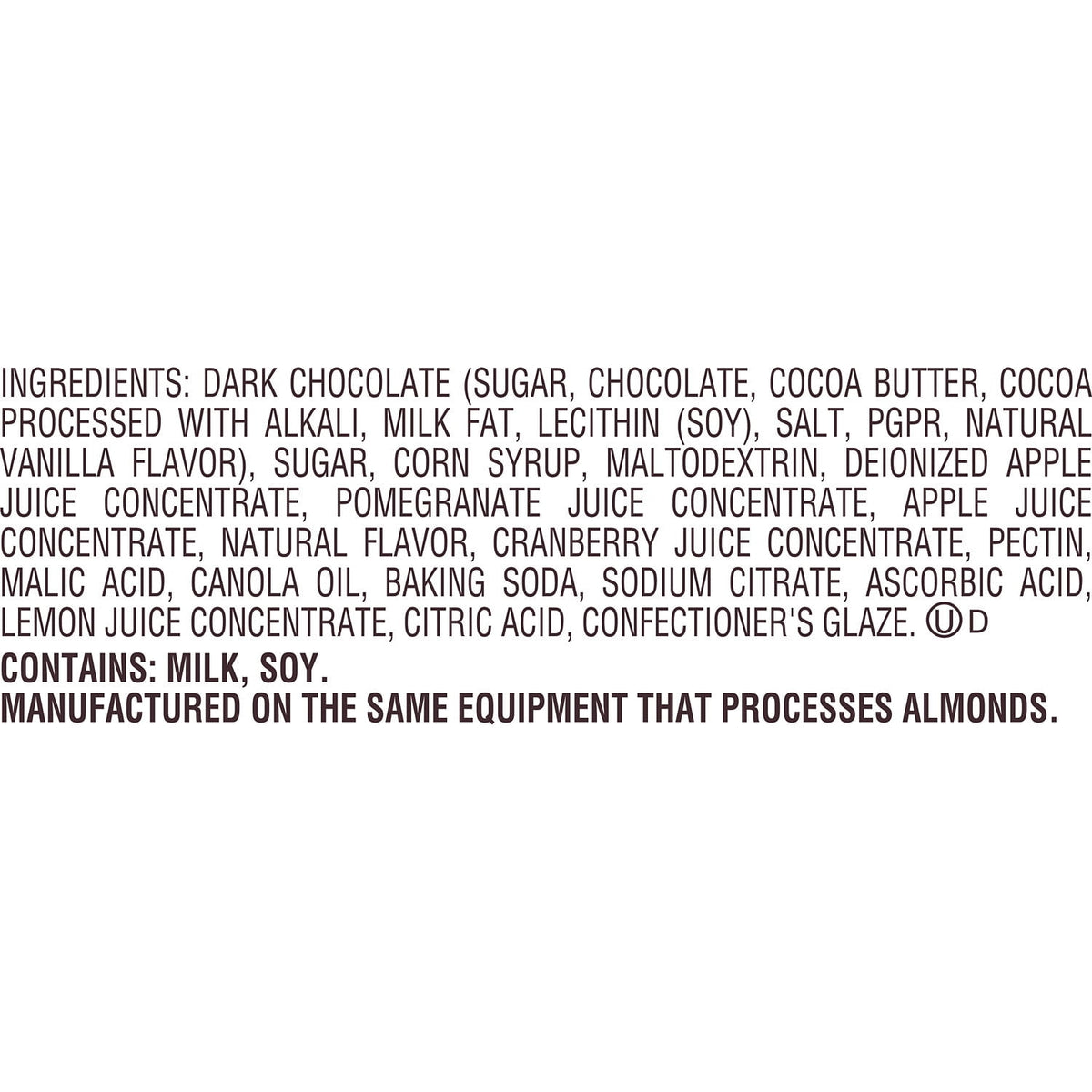 Brookside Dark Chocolate and Pomegranate Flavored Snacking Chocolate, Bag 7 oz