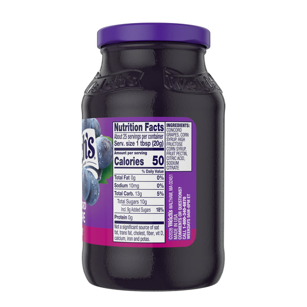 Welch's Concord Grape Jelly, 18 oz Jar