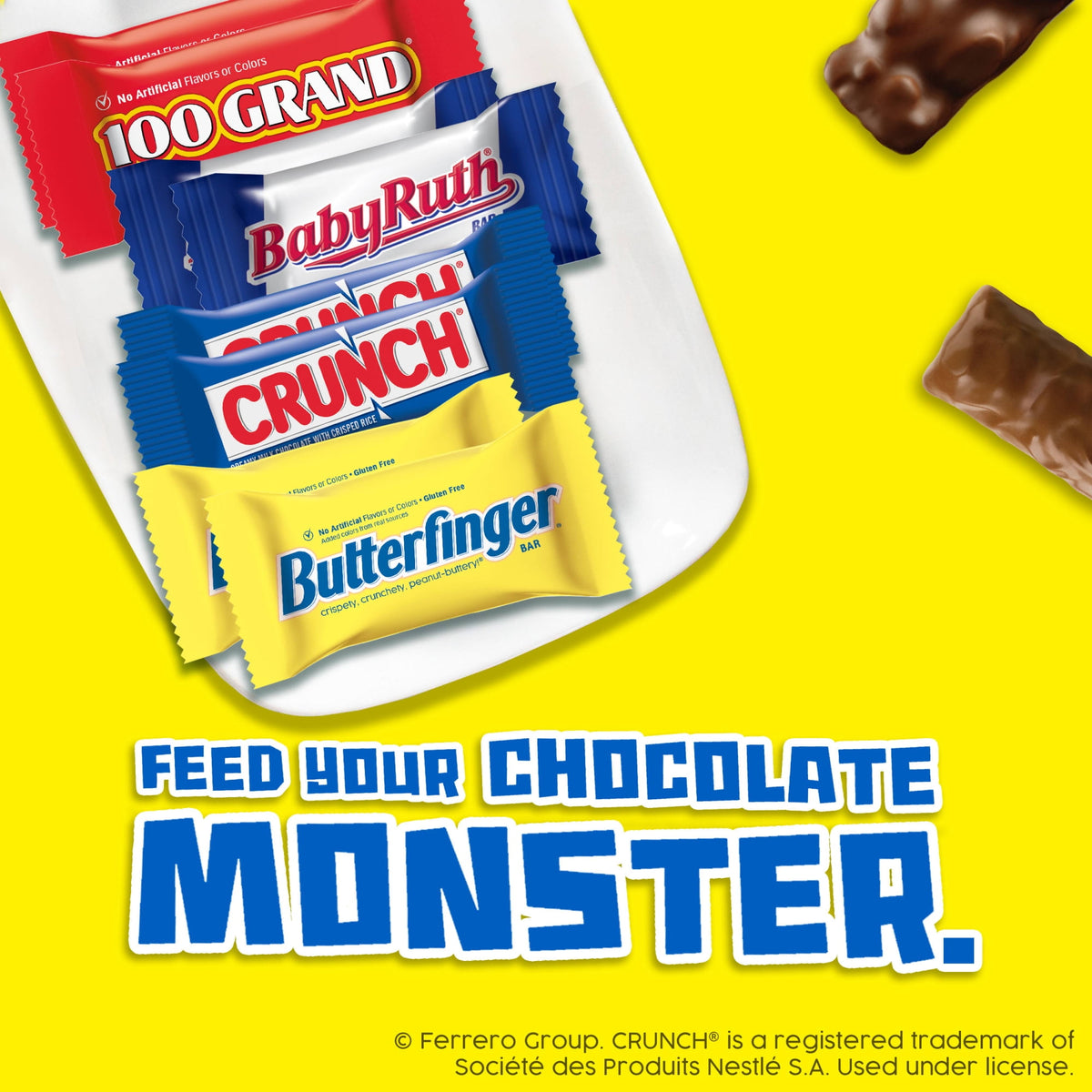 CRUNCH, Milk Chocolate and Crisped Rice, Fun Size Candy Bars, 10 oz