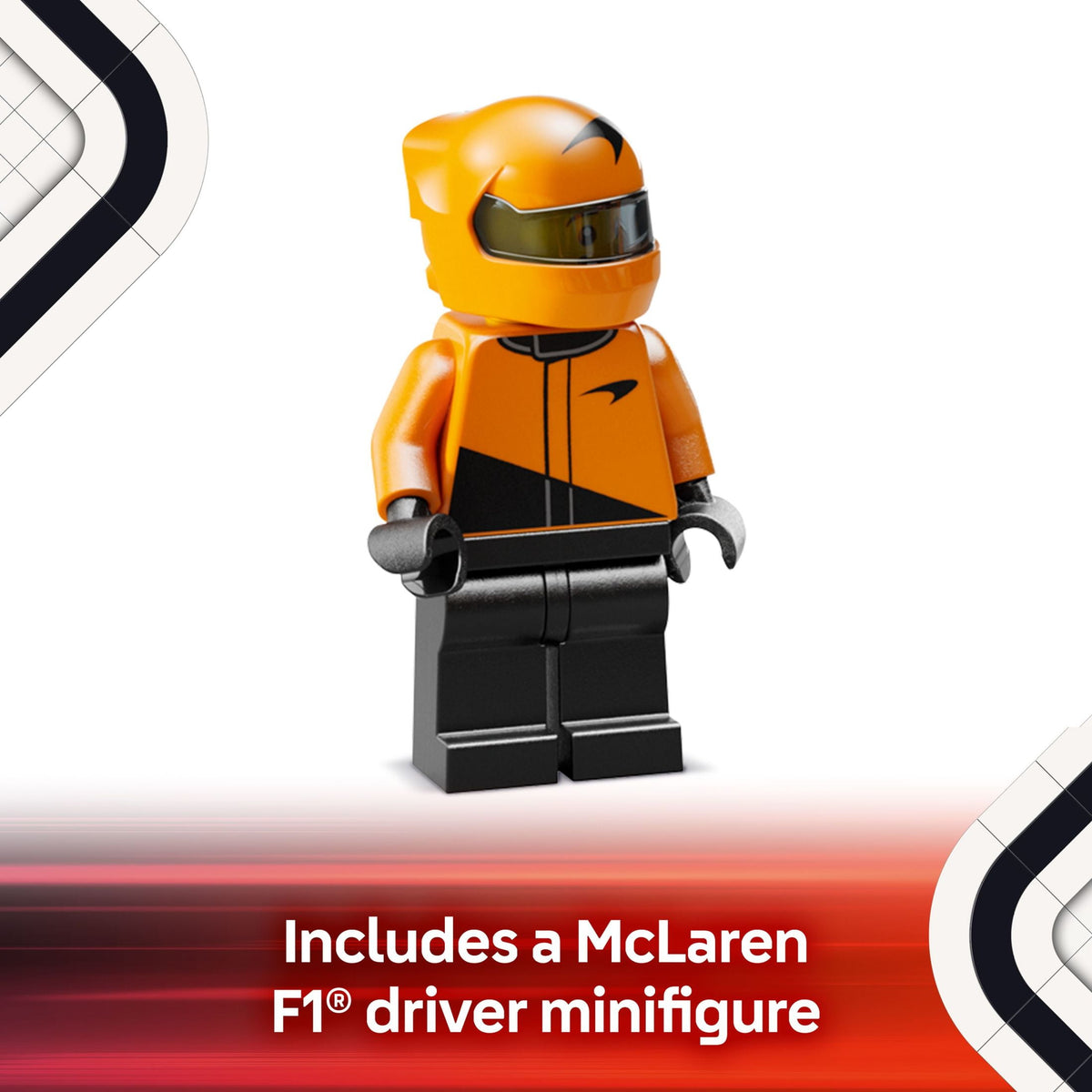 LEGO Speed Champions McLaren F1 Team MCL38 Race Car Building Set 77251, 269 Pieces, Ages 10+