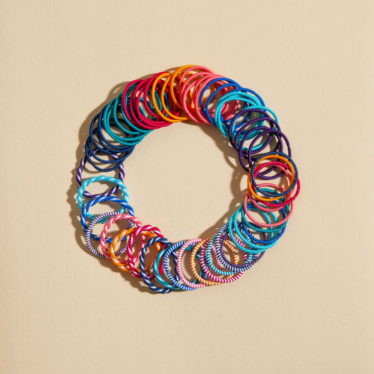 Goody Ouchless?? No Metal Hair Ties Elastics Assorted Candy Colors 30Ct