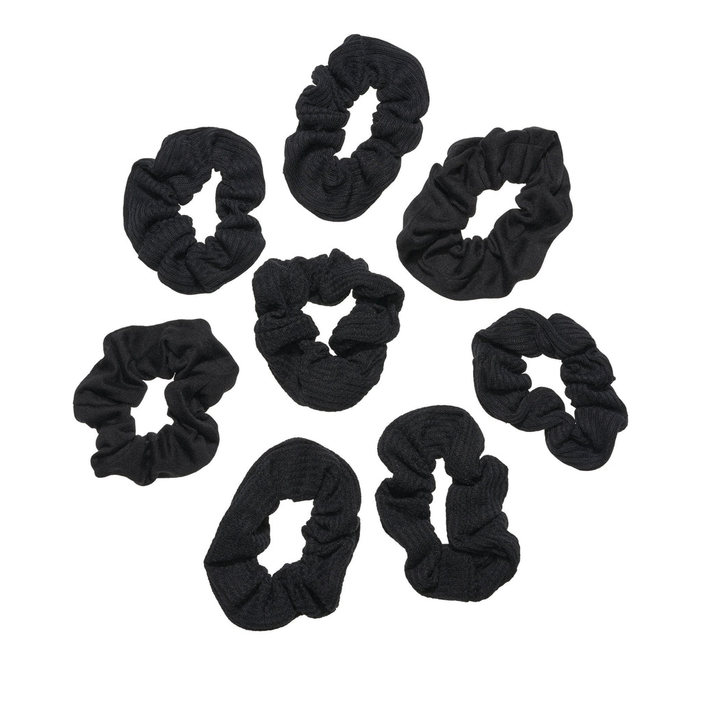 Goody Ouchless Black Gentle Hair Scrunchies, 8 Count