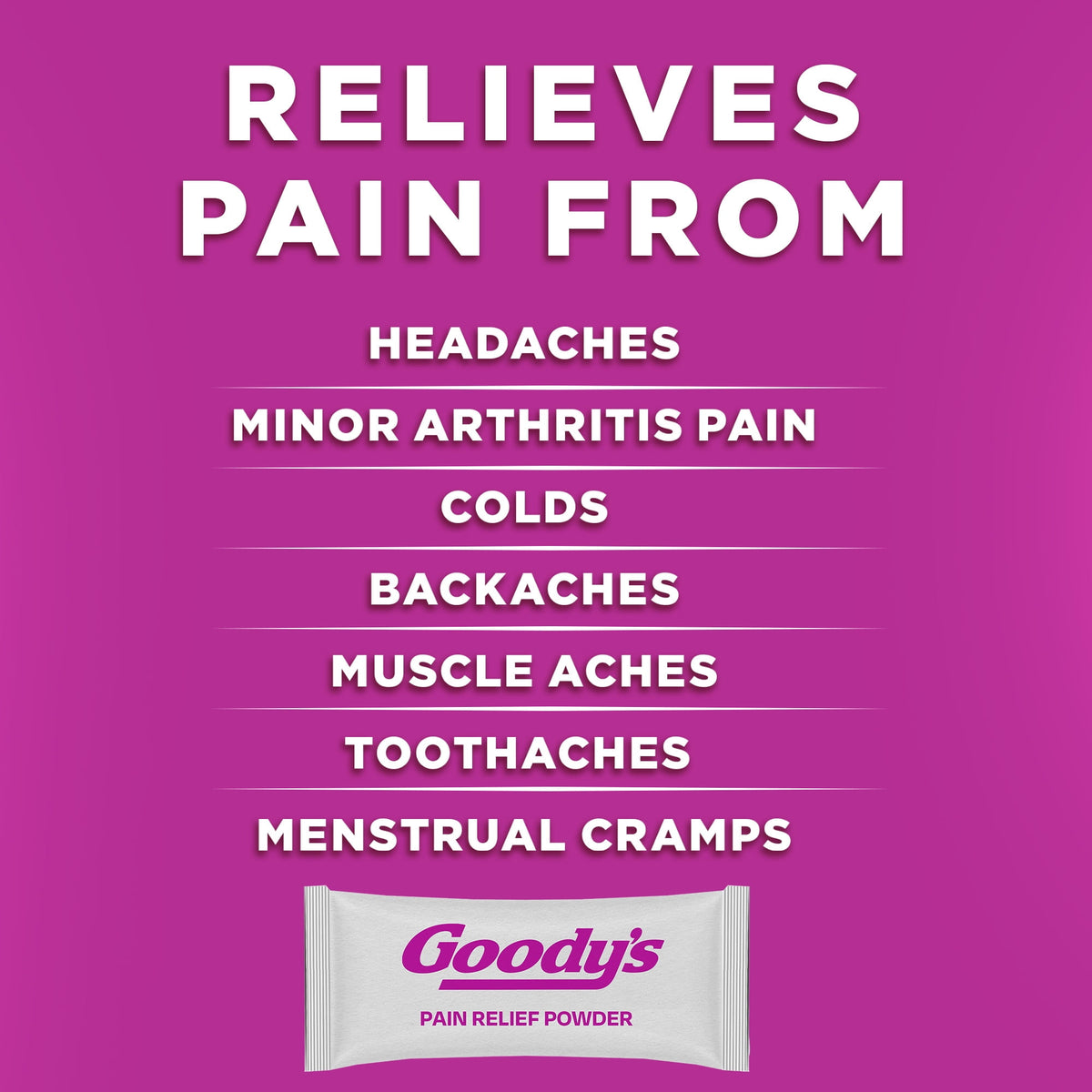 Goody's Extra Strength Headache Powder, Mixed Fruit Blast Flavor, 24 Powder Sticks
