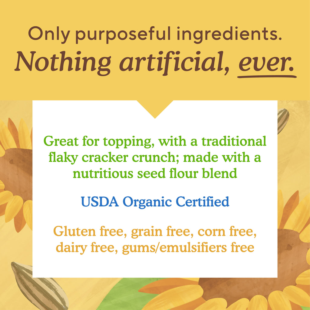Simple Mills Organic Seed Flour Crackers, Everything Seasoning, Gluten-Free, 4.25 oz