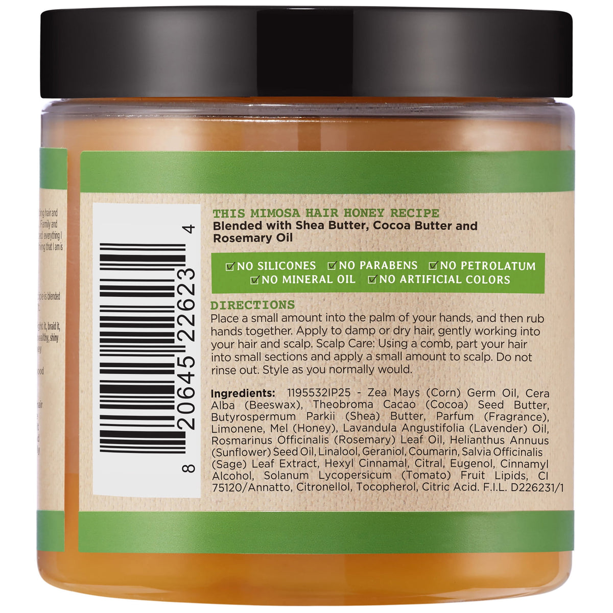 Carol's Daughter Mimosa Hair Honey Moisturizing Shine Enhancing Curly Hair Pomade, 8 oz