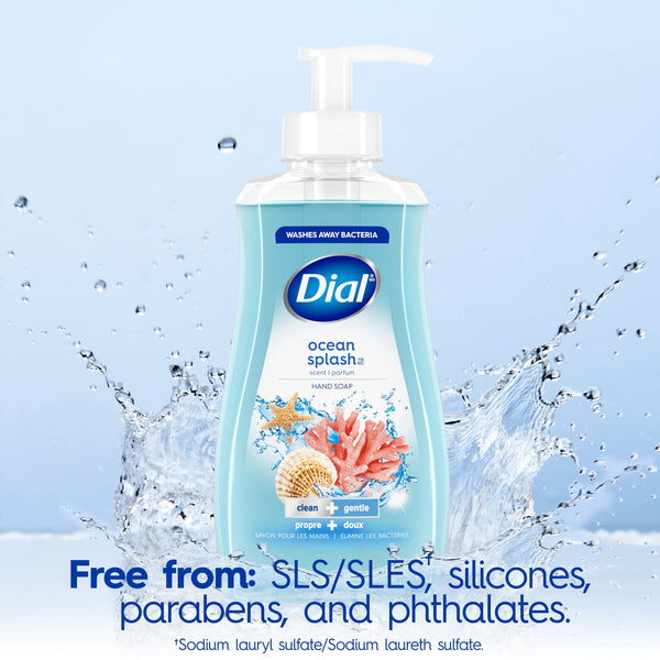 Dial Clean + Gentle Liquid Hand Soap, Ocean Splash Gentle Hand Soap, 7.5 fl oz