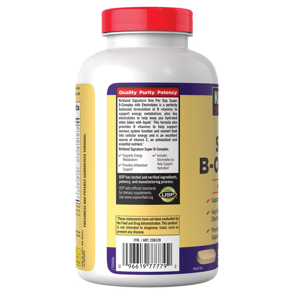 Kirkland Signature Super B-Complex Tablets with Electrolytes, 500 ea
