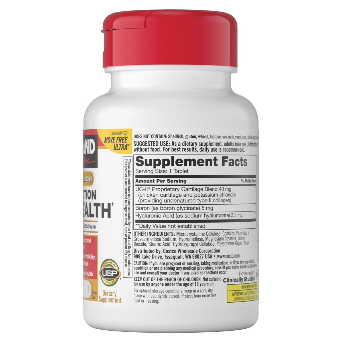 Kirkland Signature Triple Action Joint Health Coated Tablets, 110 ea