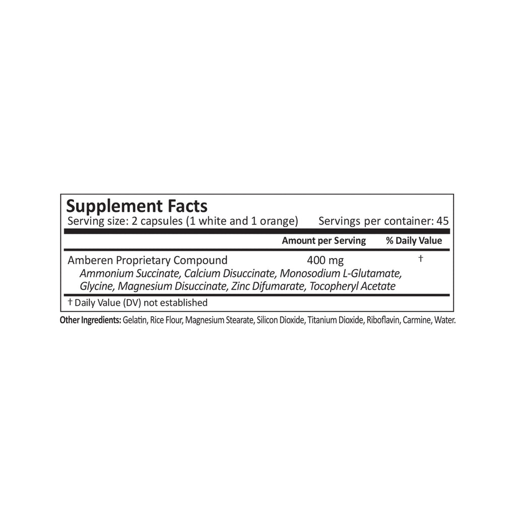 Amberen Menopause Relief, Multi-Symptom Capsules, 90 Count