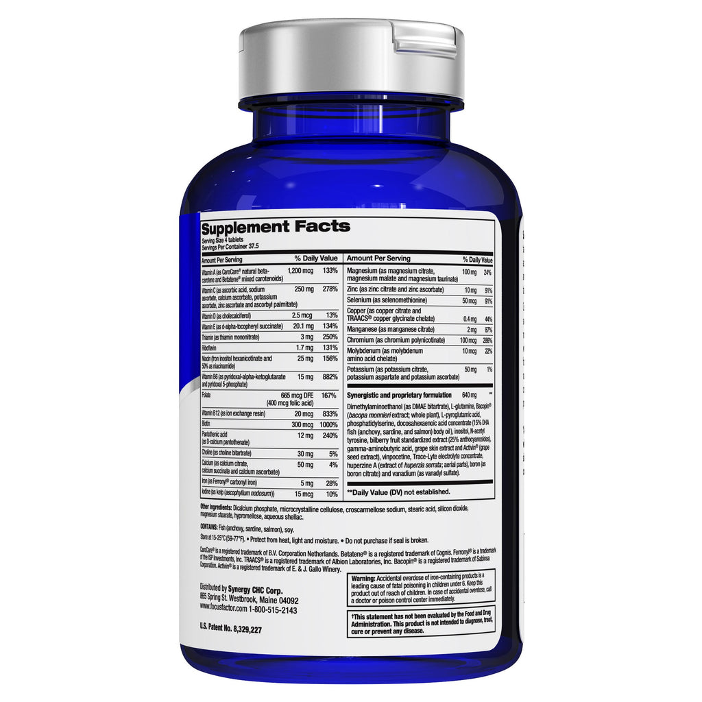 FOCUSfactor Nutrition for the Brain Dietary Supplement Tablets, 180 ea