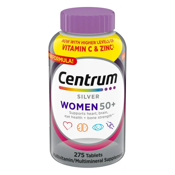 Centrum Silver Women Multivitamin Tablet, Age 50 and Older, 275 ea