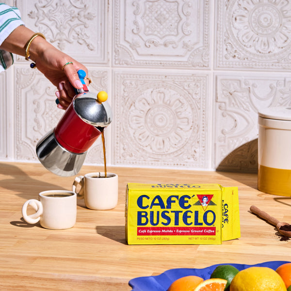 Cafe Bustelo, Espresso Style Dark Roast Ground Coffee, Vacuum Packed 10 oz Brick